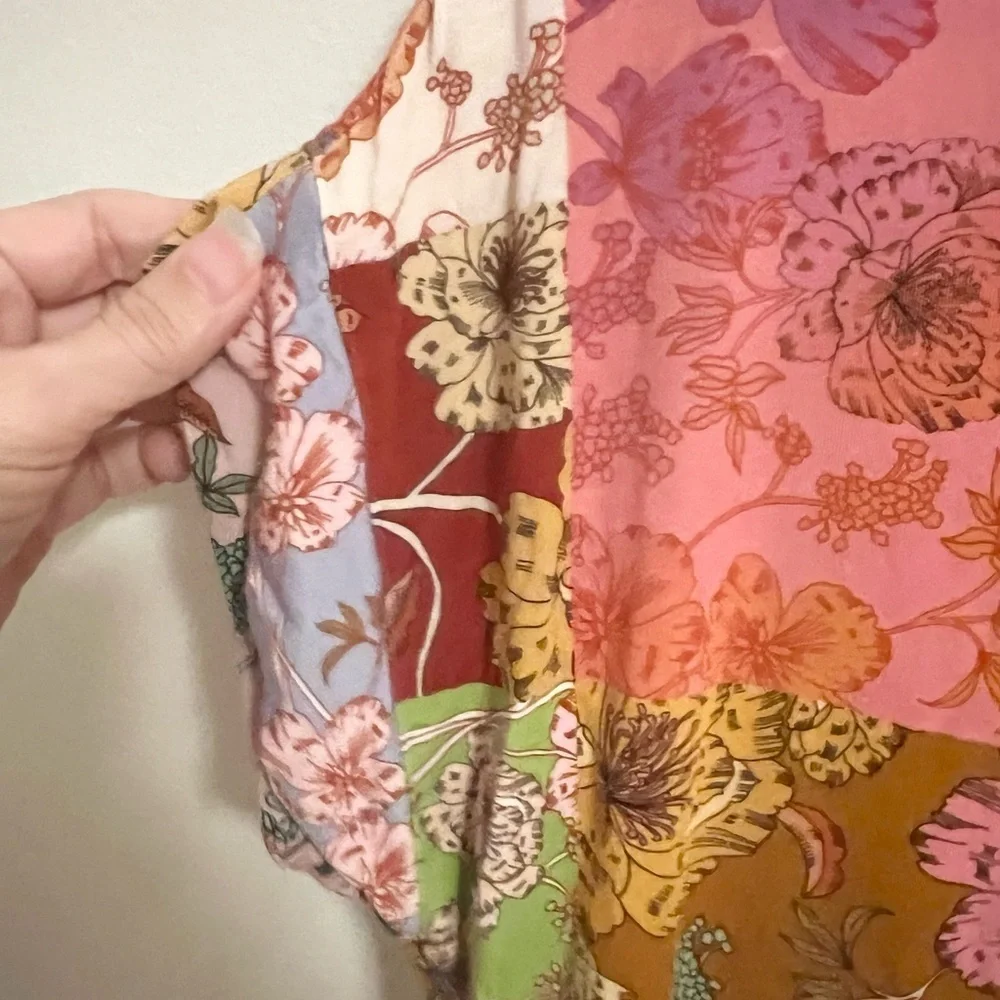 Johnny Was colorful short sleeve top size XS_6